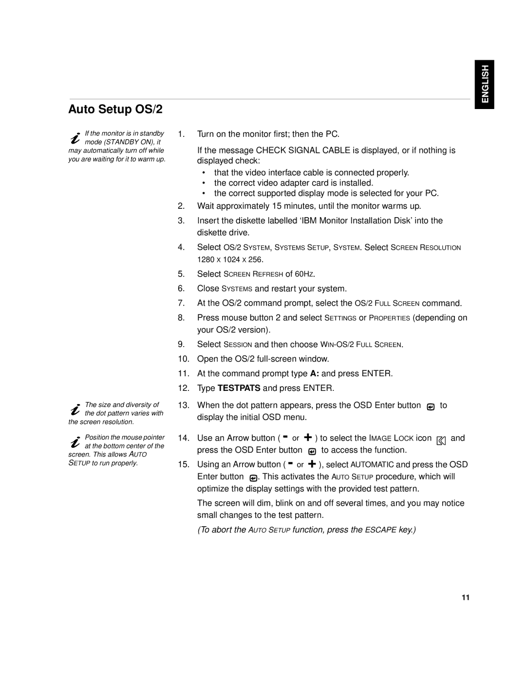 IBM 9519-AW1, 9519-AG1, T 85A, 21L4365, 21L4364 system manual Auto Setup OS/2 