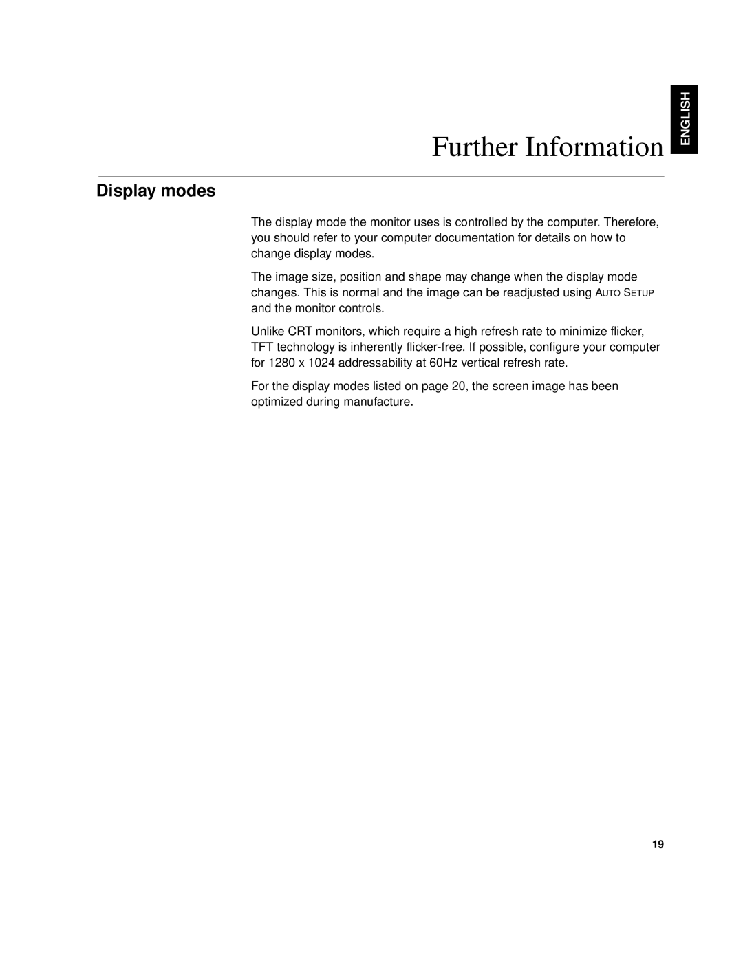 IBM 9519-AW1, 9519-AG1, T 85A, 21L4365, 21L4364 system manual Further Information, Display modes 