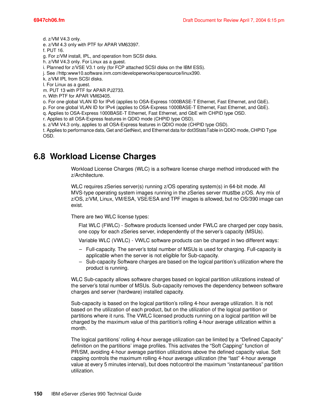 IBM 990 manual Workload License Charges 