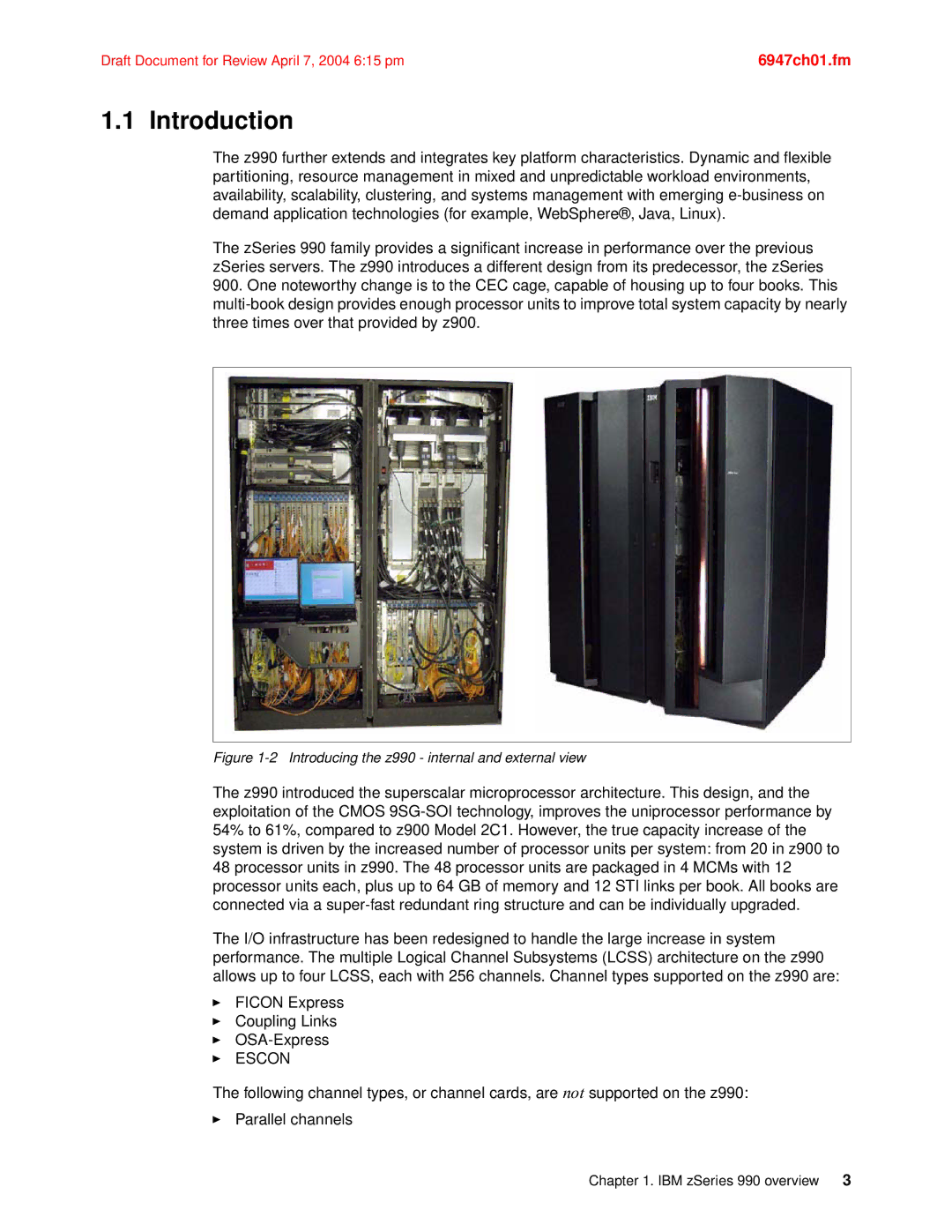 IBM 990 manual Introduction, Escon 