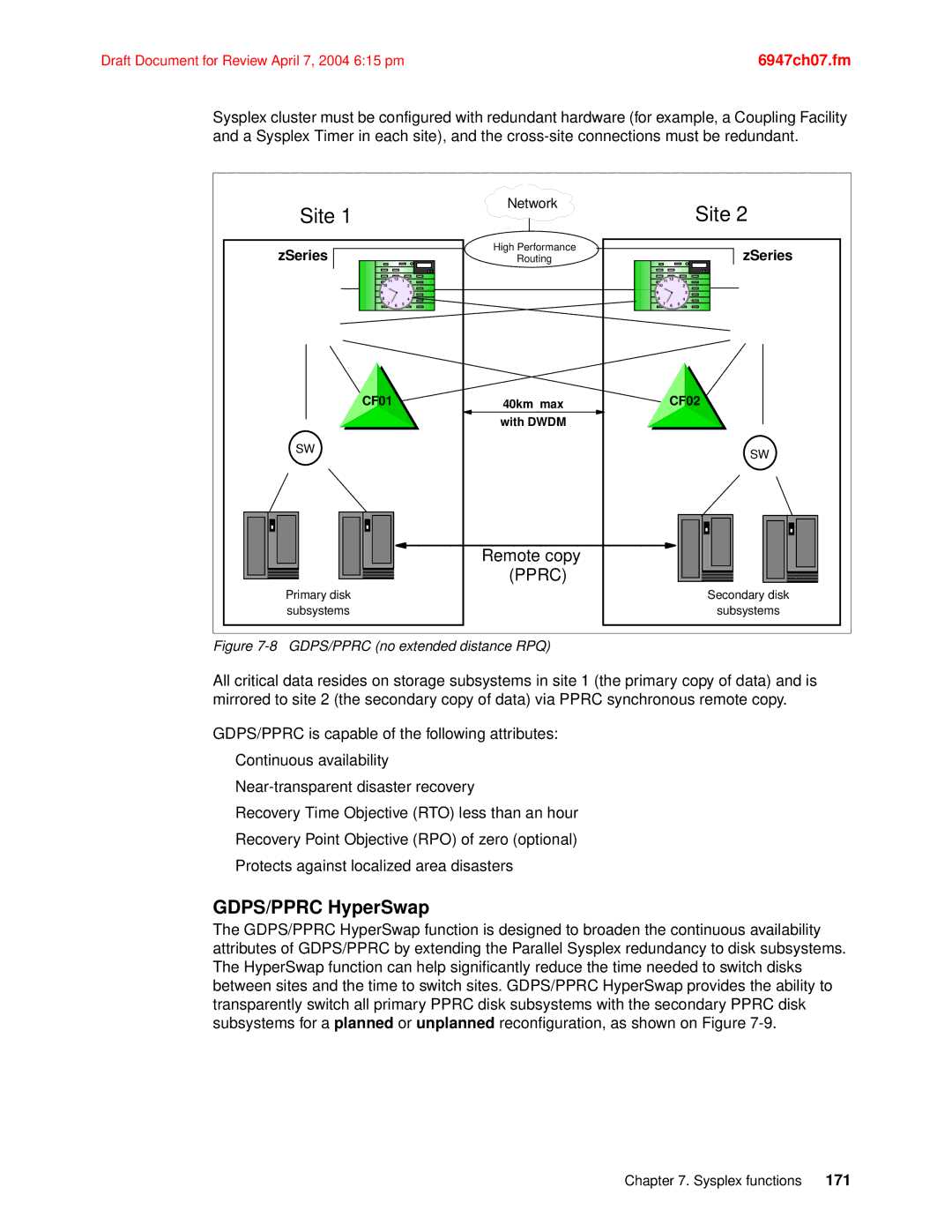 IBM 990 manual GDPS/PPRC HyperSwap, ZSeries 