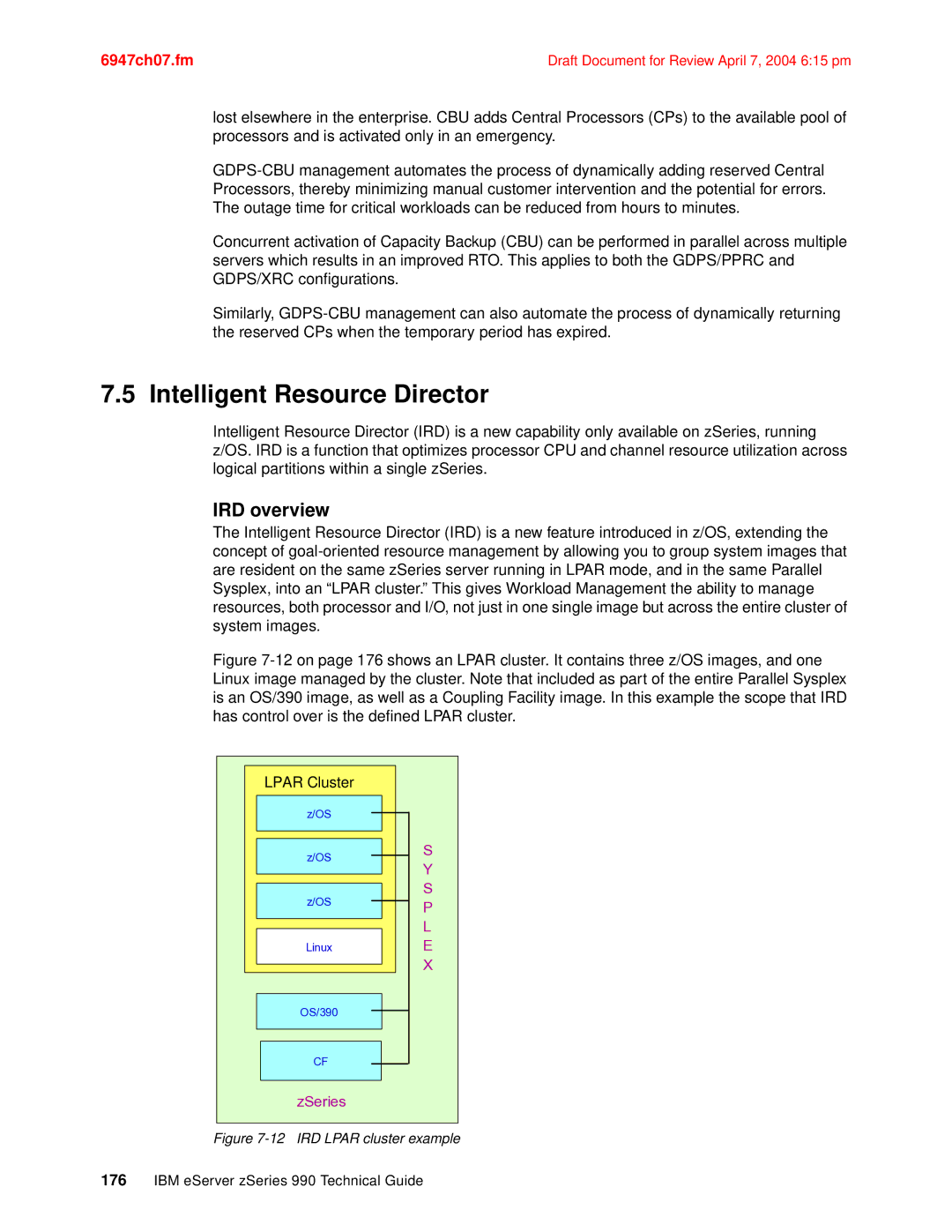 IBM 990 manual Intelligent Resource Director, IRD overview 