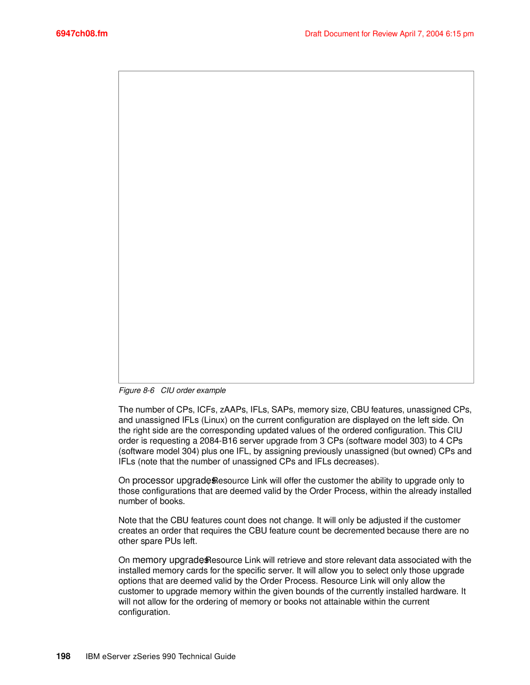 IBM 990 manual CIU order example 