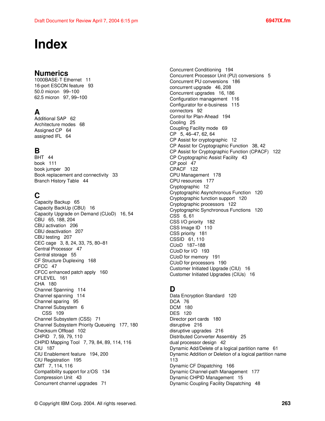 IBM 990 manual Index, 263 