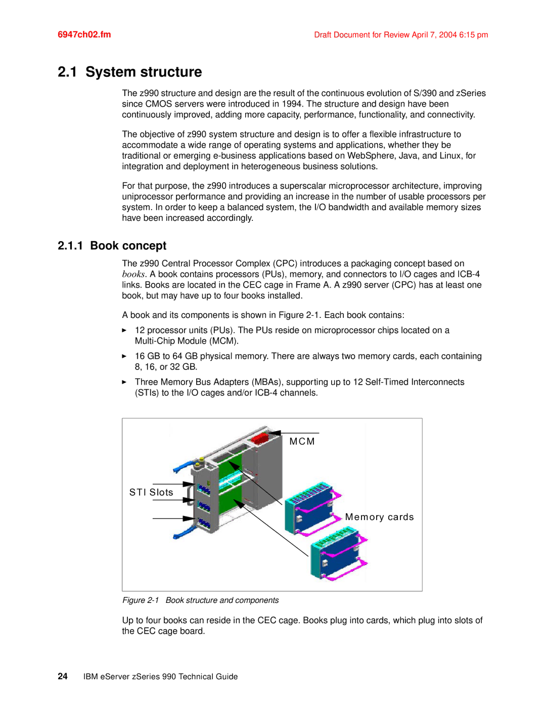 IBM 990 manual System structure, Book concept 