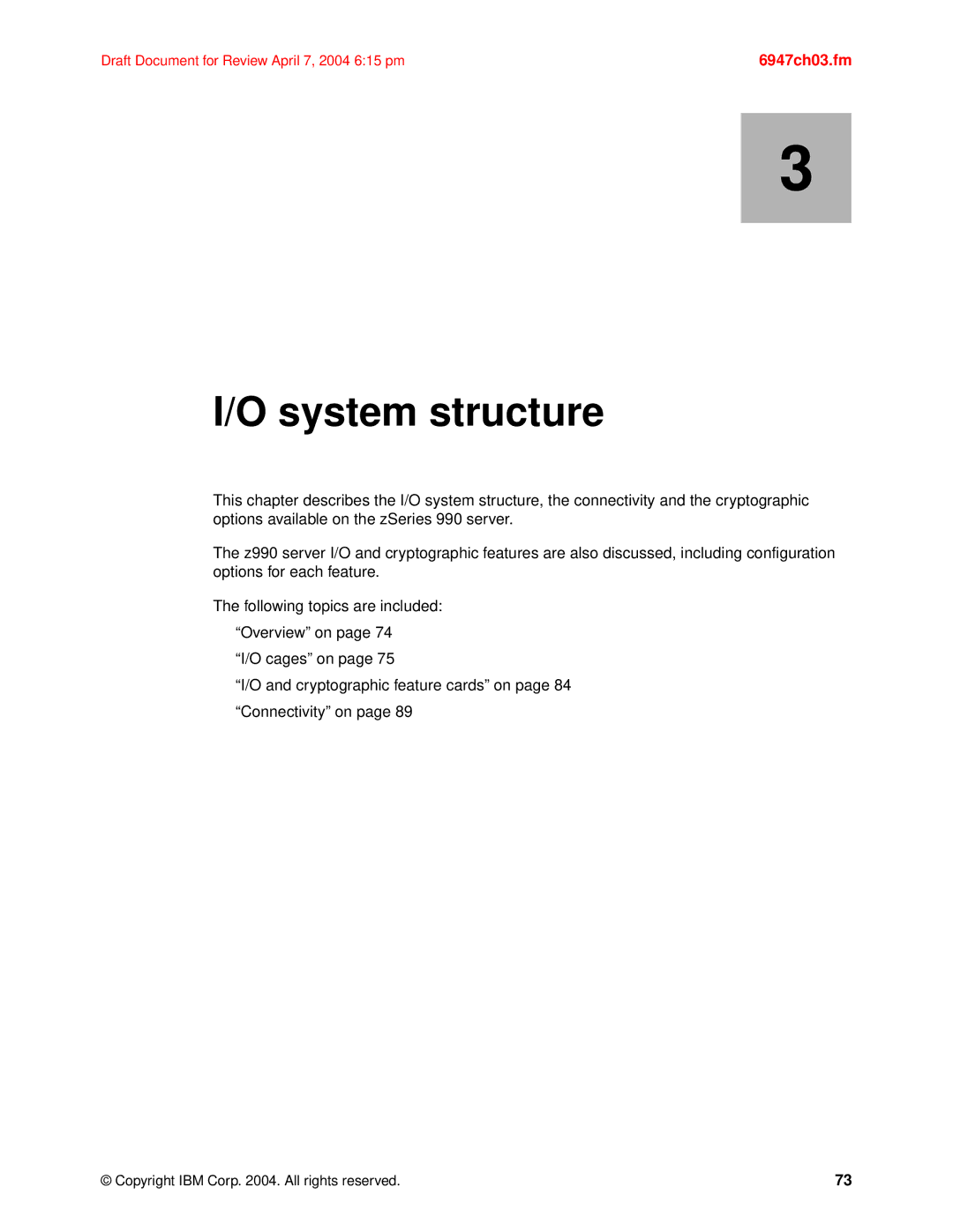 IBM 990 manual O system structure 