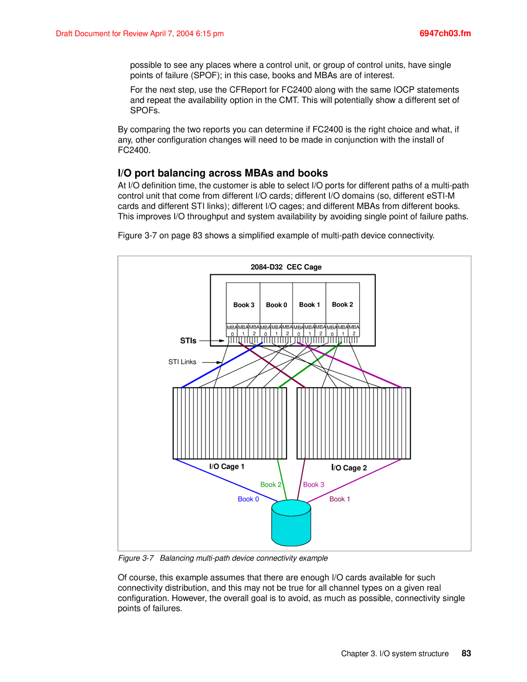 IBM 990 manual Port balancing across MBAs and books, STIs 