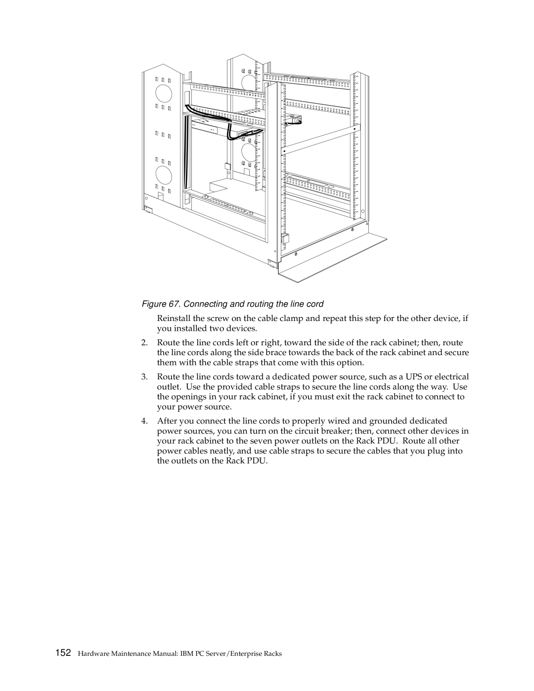 IBM 4SA, 9TX, 9TS, 9QX, 9QS, 900, 4SB, 42P, 42X, 200, 42E, 42S, 4QS, 4QX manual Connecting and routing the line cord 