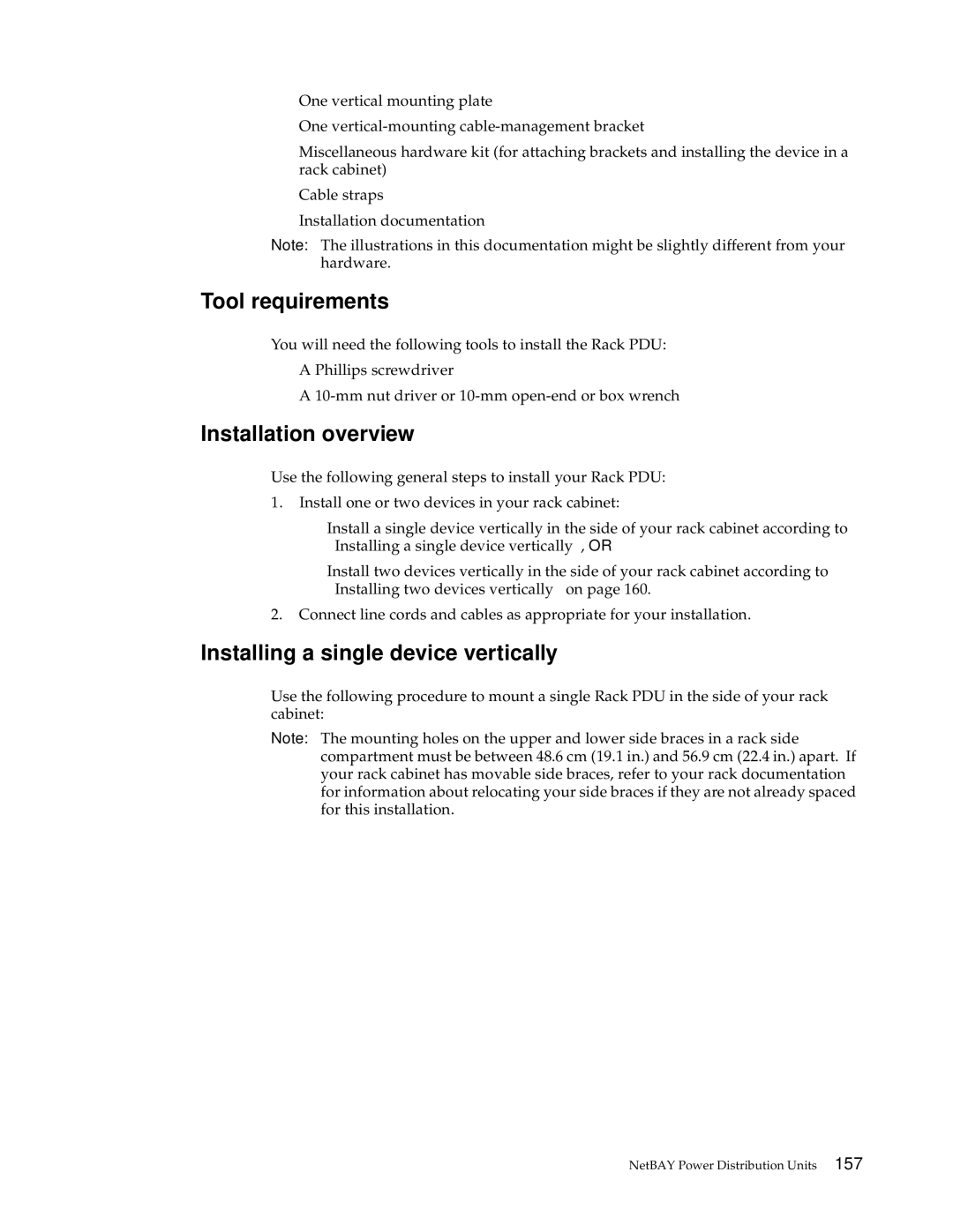 IBM 42S, 9TX, 9TS, 9QX, 9QS, 900, 4SB, 4SA, 42P, 42X, 200, 42E, 4QS, 4QX manual Tool requirements, Installing a single device vertically 