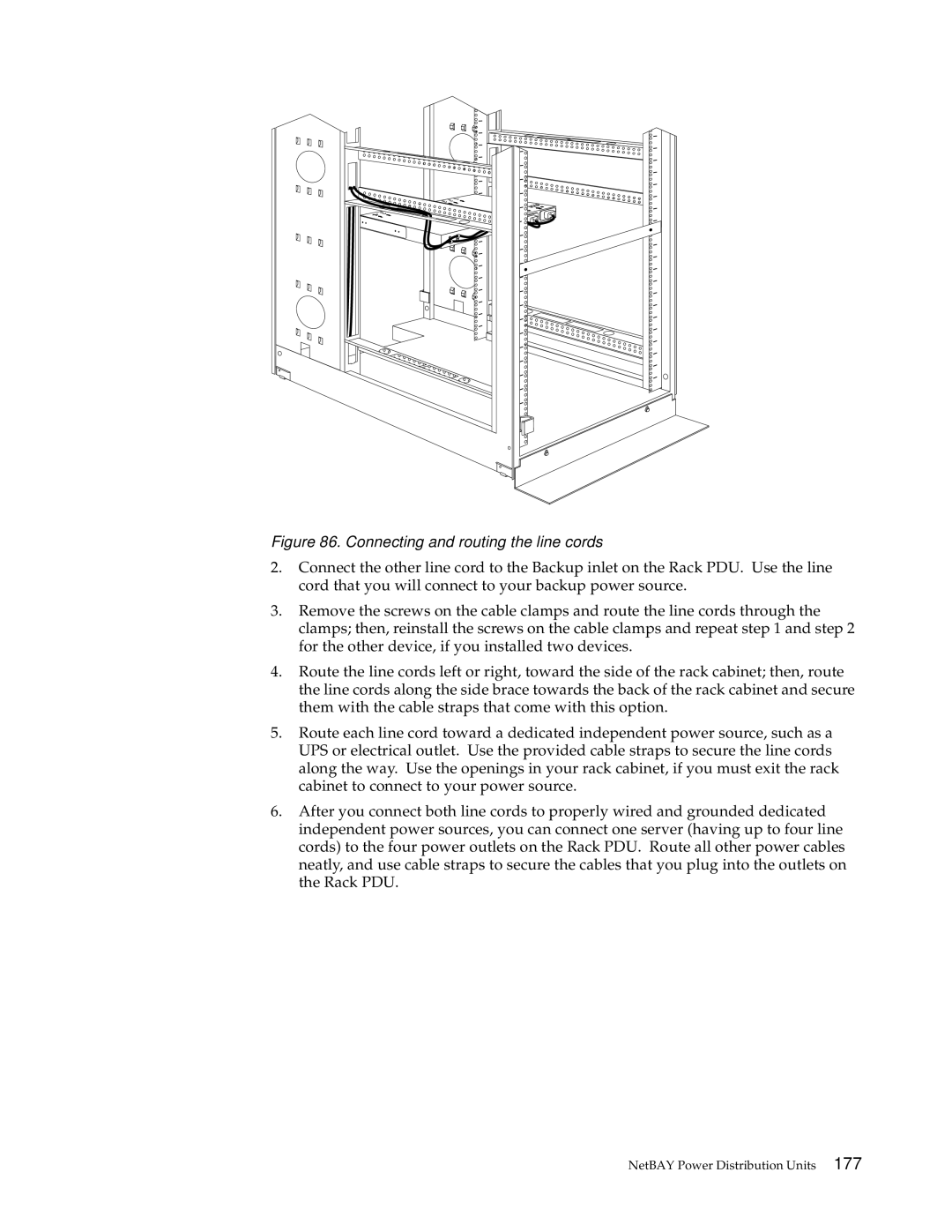 IBM 9QS, 9TX, 9TS, 9QX, 900, 4SB, 4SA, 42P, 42X, 200, 42E, 42S, 4QS, 4QX manual Connecting and routing the line cords 