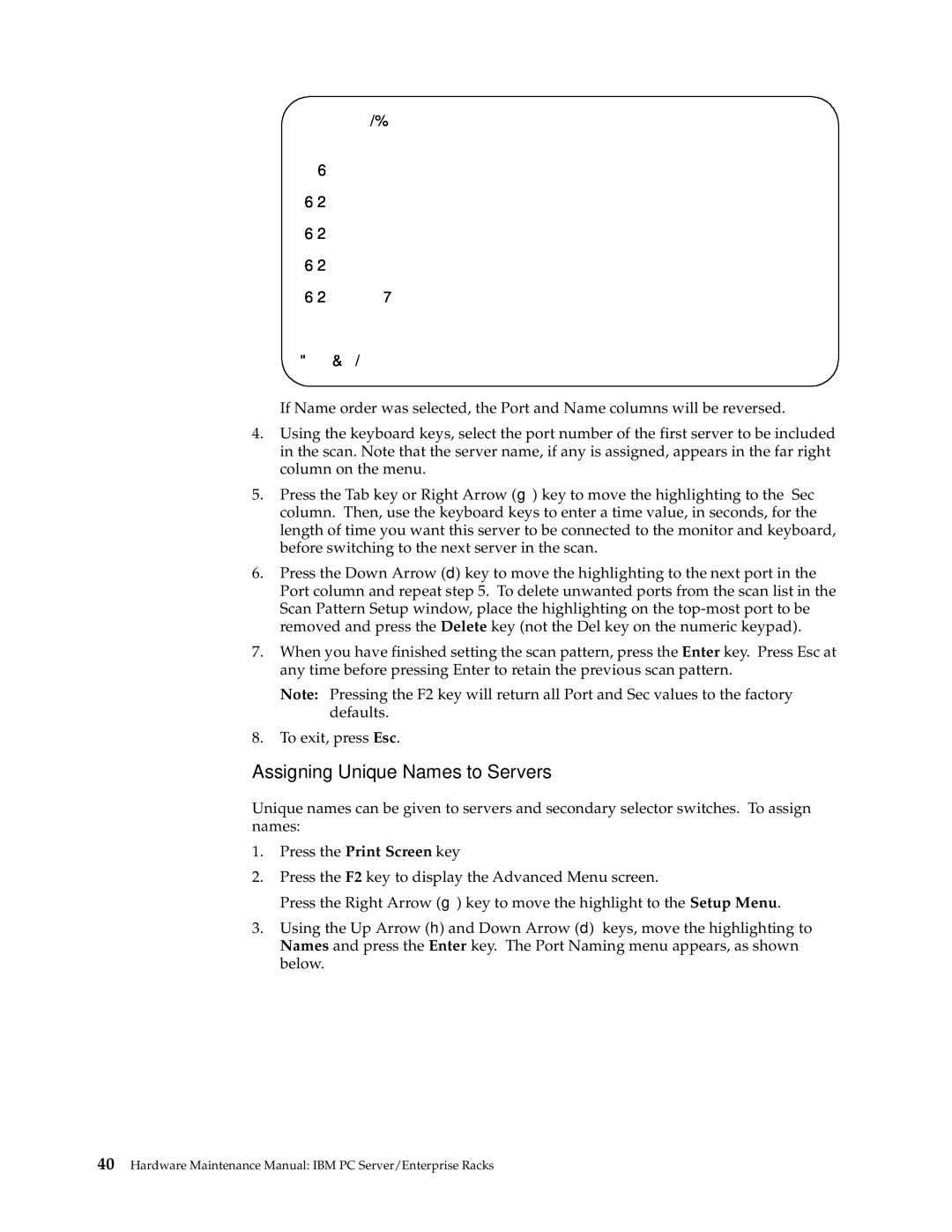 IBM 4SA, 9TX, 9TS, 9QX, 9QS, 900, 4SB, 42P, 42X, 200, 42E, 42S, 4QS, 4QX manual Assigning Unique Names to Servers 