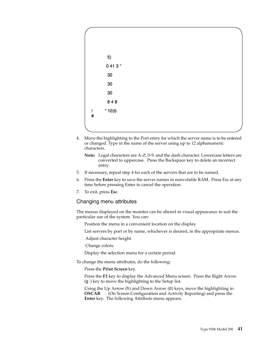 IBM 42P, 9TX, 9TS, 9QX, 9QS, 900, 4SB, 4SA Changing menu attributes, Magic Centralofc SALES-C SALES-B SALES-A Downtown Foreign 