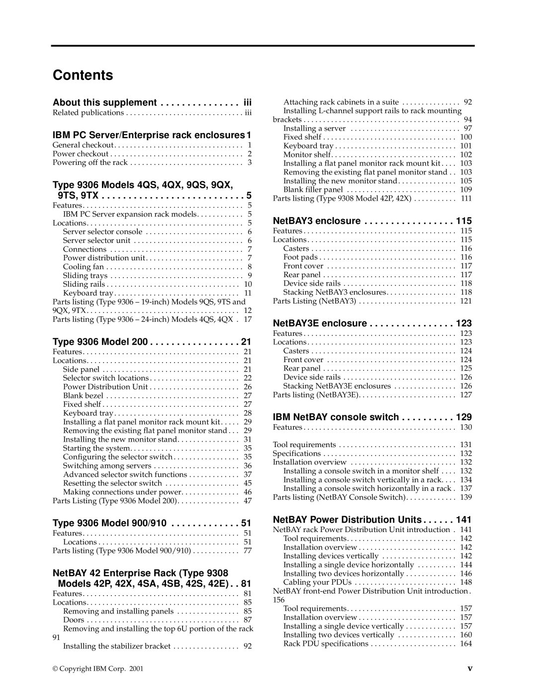 IBM 42P, 9TX, 9TS, 9QX, 9QS, 900, 4SB, 4SA, 42X, 200, 42E, 42S, 4QS, 4QX manual Contents 