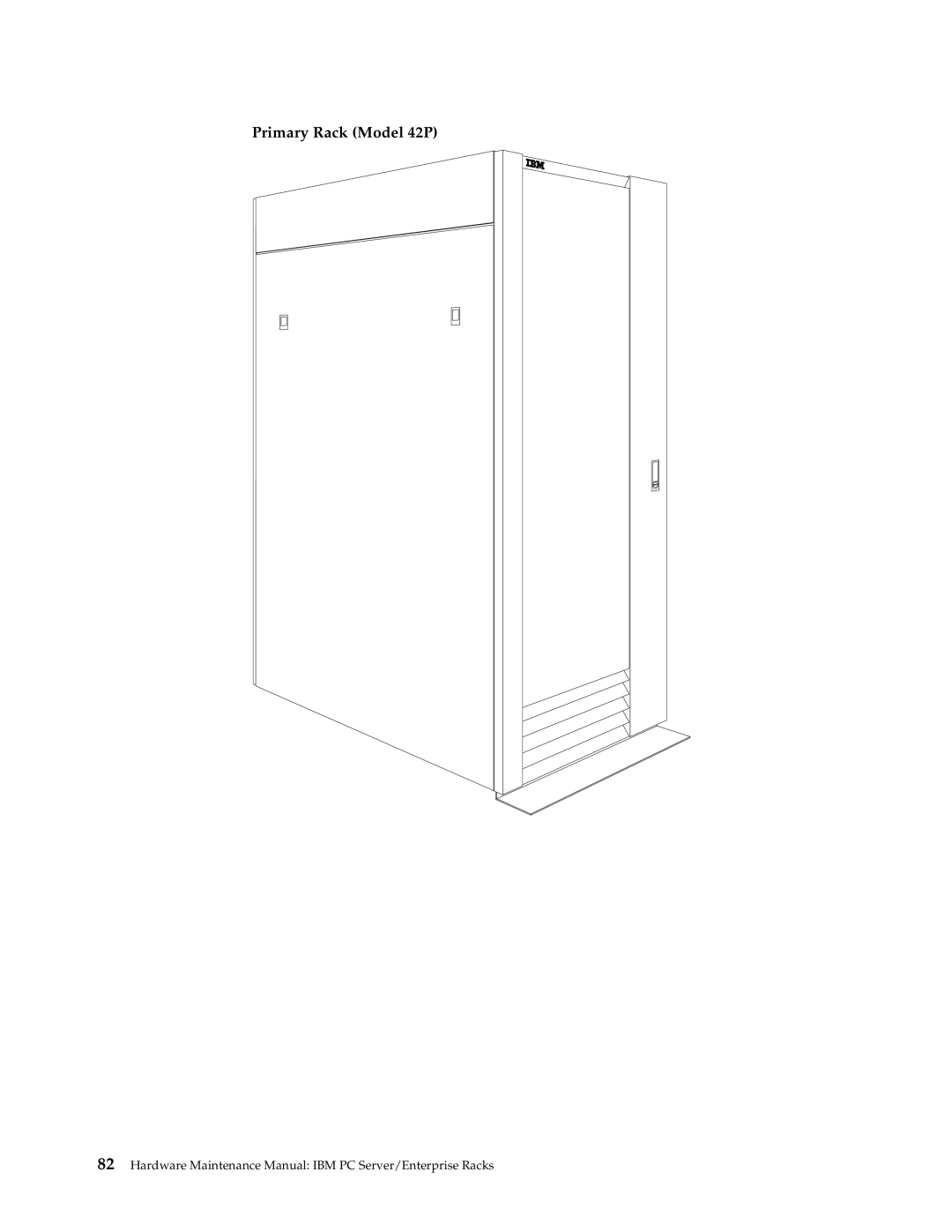 IBM 4SA, 9TX, 9TS, 9QX, 9QS, 900, 4SB, 42X, 200, 42E, 42S, 4QS, 4QX manual Primary Rack Model 42P 