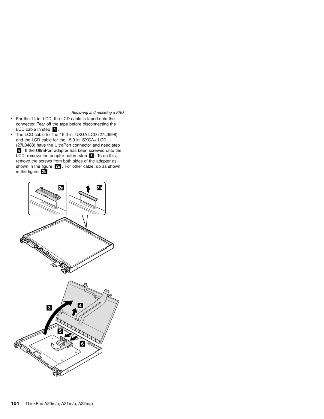 IBM A22M, A21M, A22P, A21P, A20M, MT 2631 manual For other cable, do as shown 