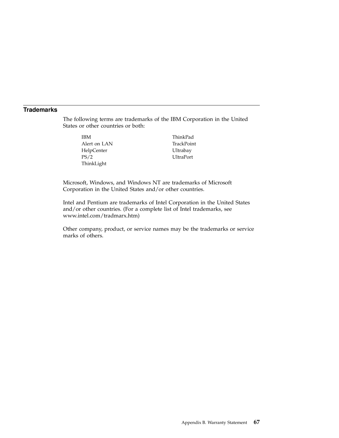 IBM A22 manual Trademarks 