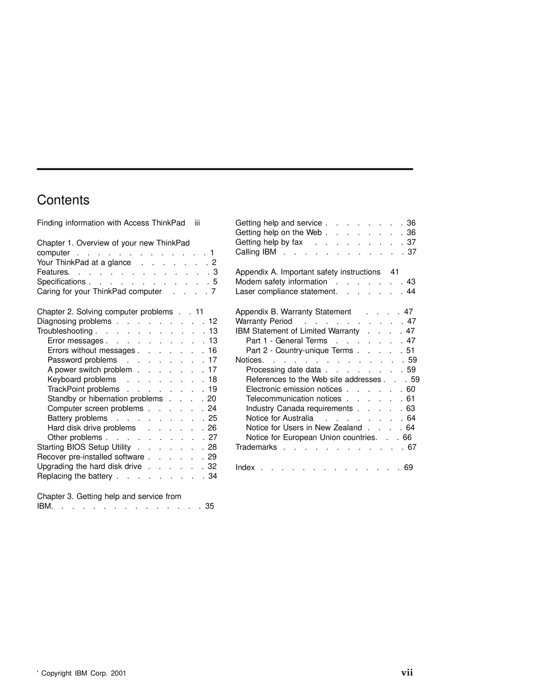 IBM A22 manual Contents 