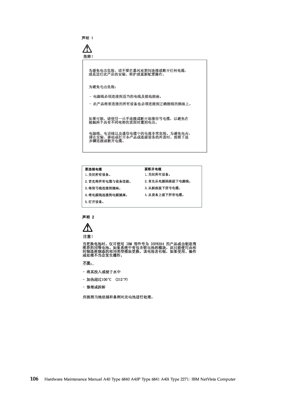 IBM A40P TYPE 6841, A40I TYPE 2271, A40 TYPE 6840 manual 