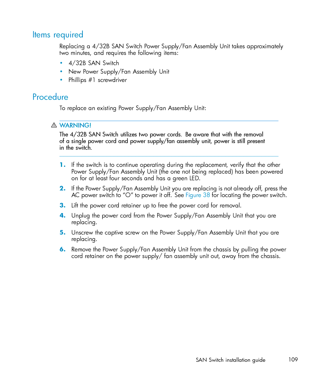 IBM AA-RWF3A-TE manual Items required 