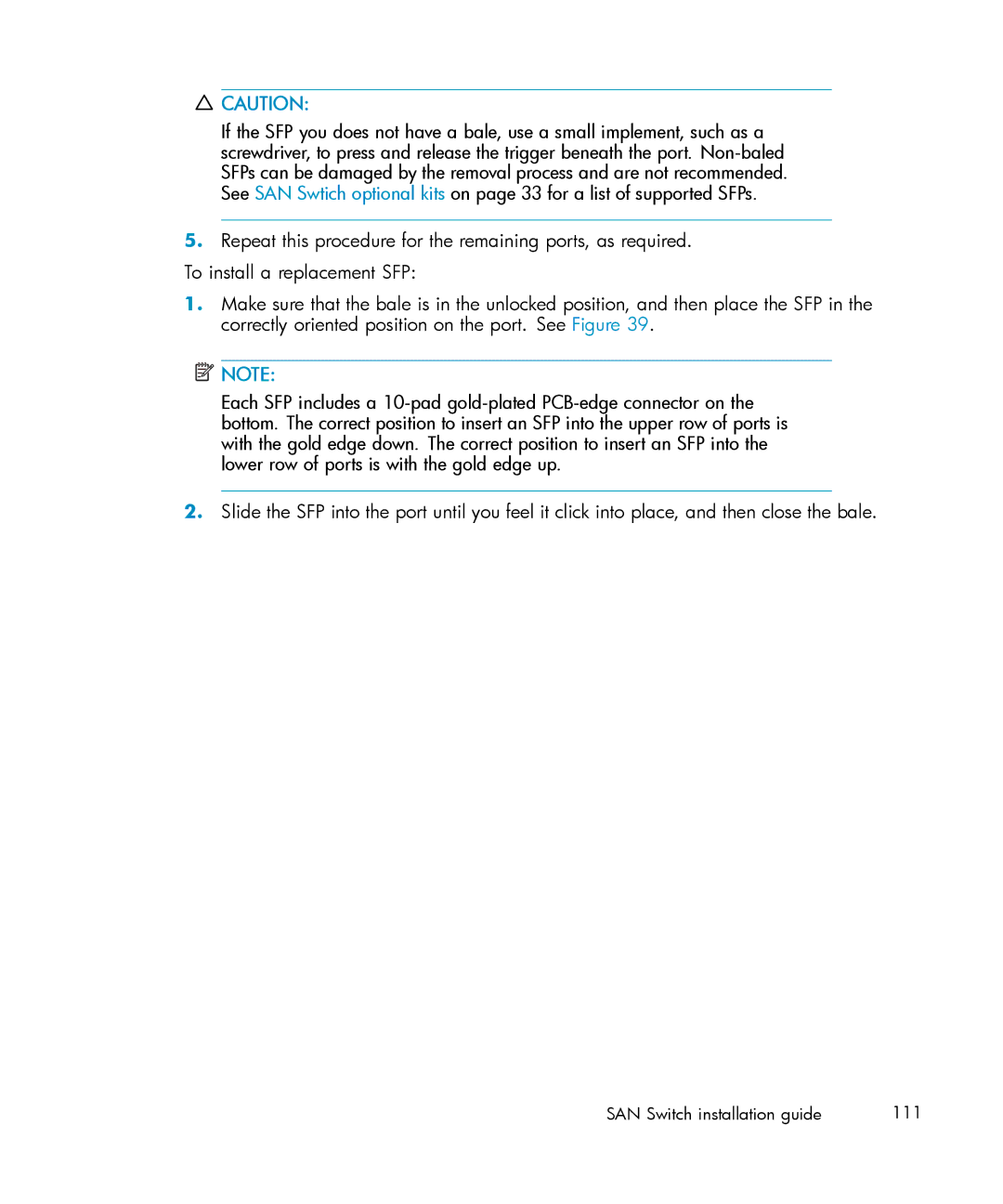 IBM AA-RWF3A-TE manual SAN Switch installation guide 111 