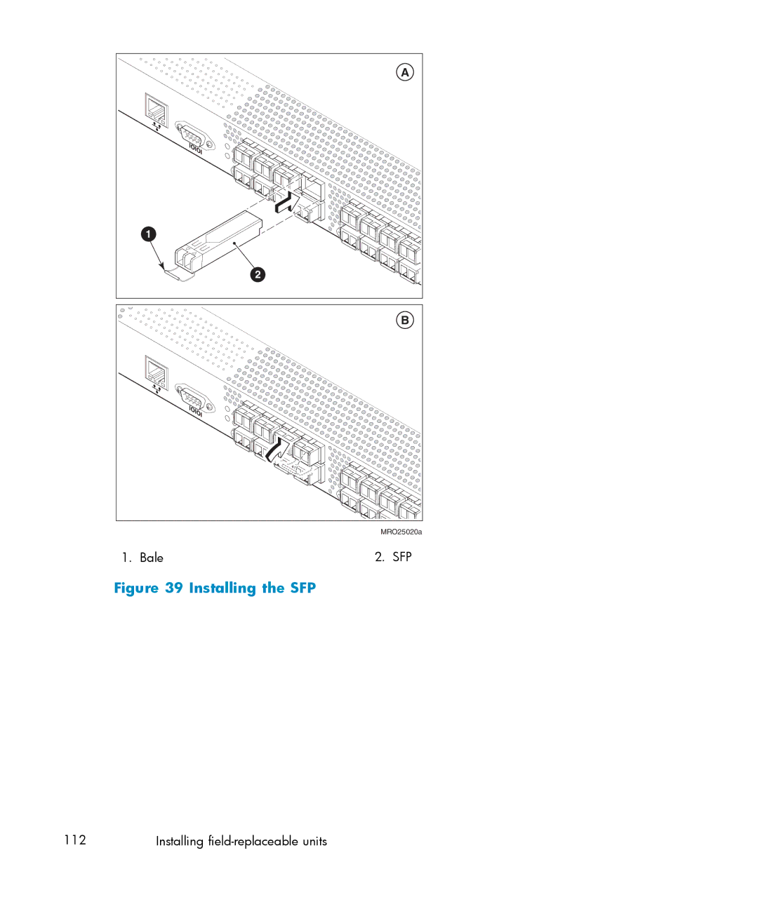 IBM AA-RWF3A-TE manual Installing the SFP 