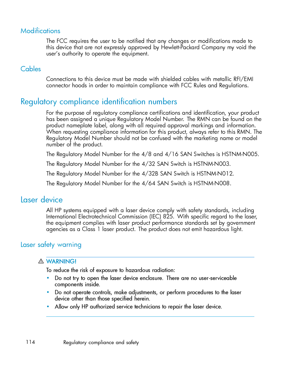 IBM AA-RWF3A-TE manual Regulatory compliance identification numbers, Laser device 