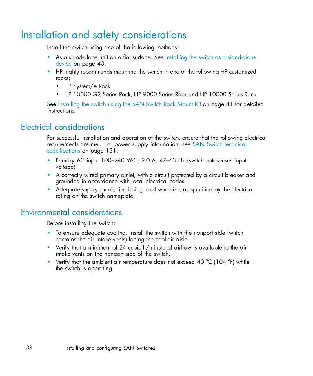 IBM AA-RWF3A-TE manual Installation and safety considerations, Electrical considerations, Environmental considerations 