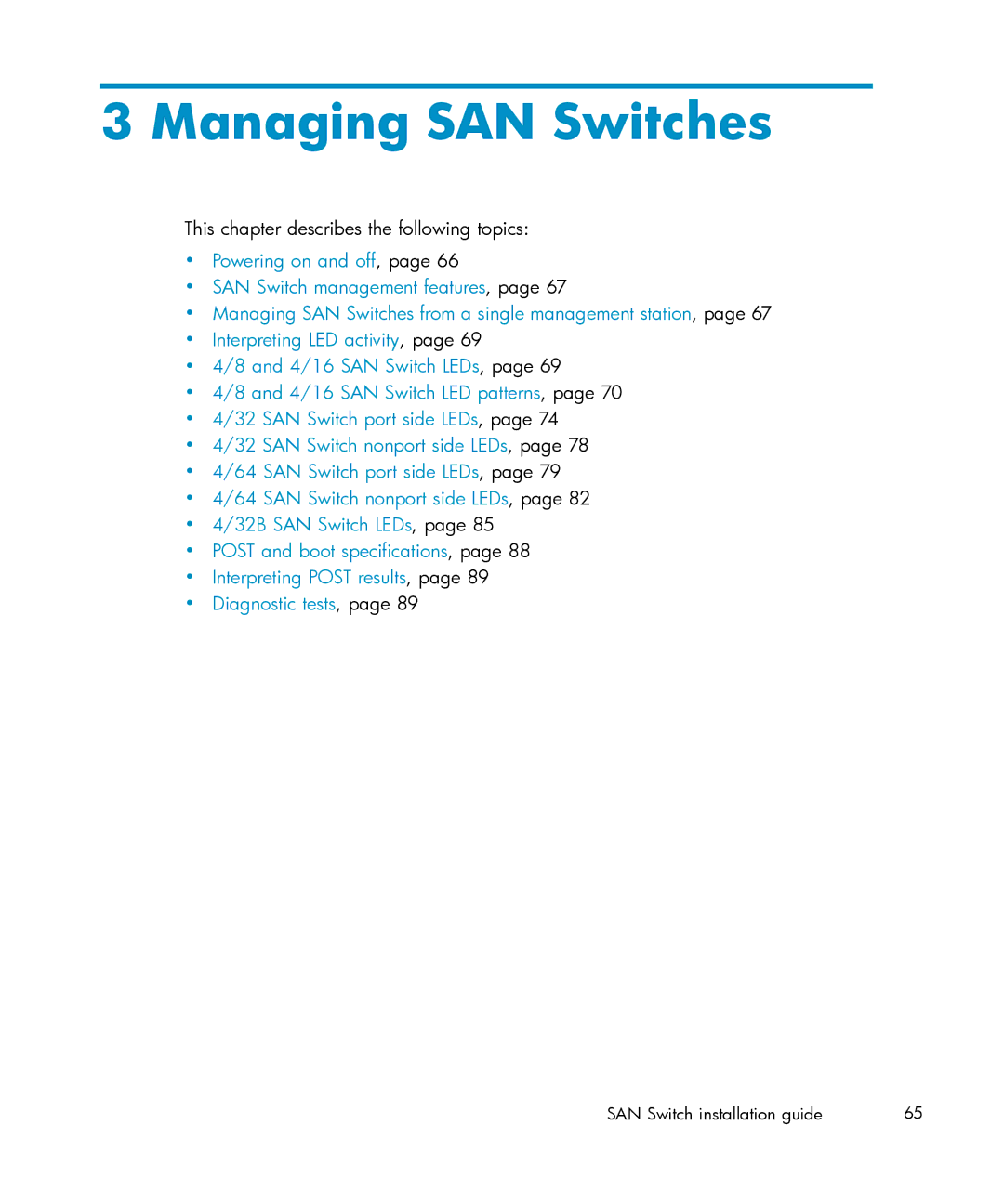 IBM AA-RWF3A-TE manual Managing SAN Switches 