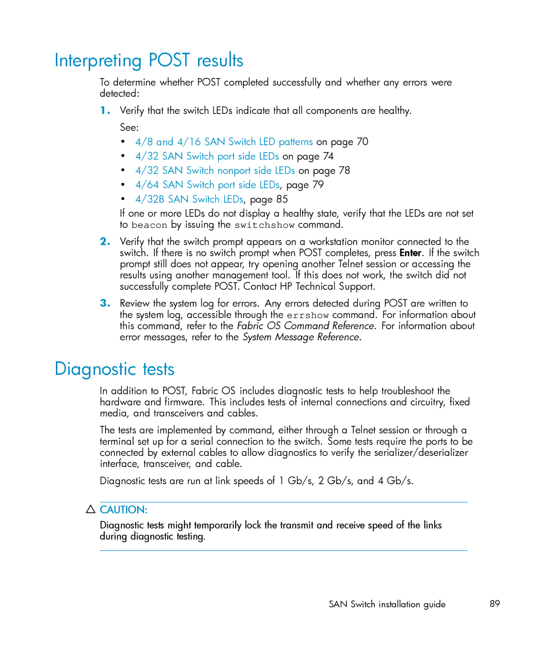 IBM AA-RWF3A-TE manual Interpreting Post results, Diagnostic tests 