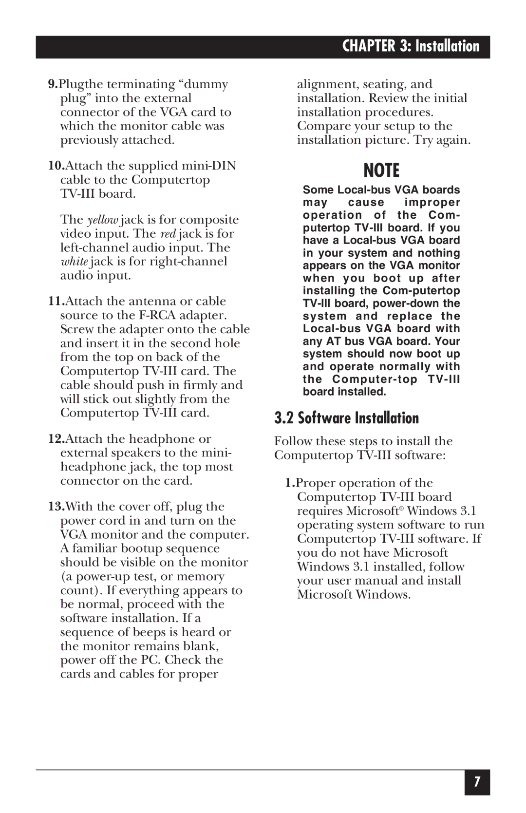 IBM AC453A manual Software Installation 