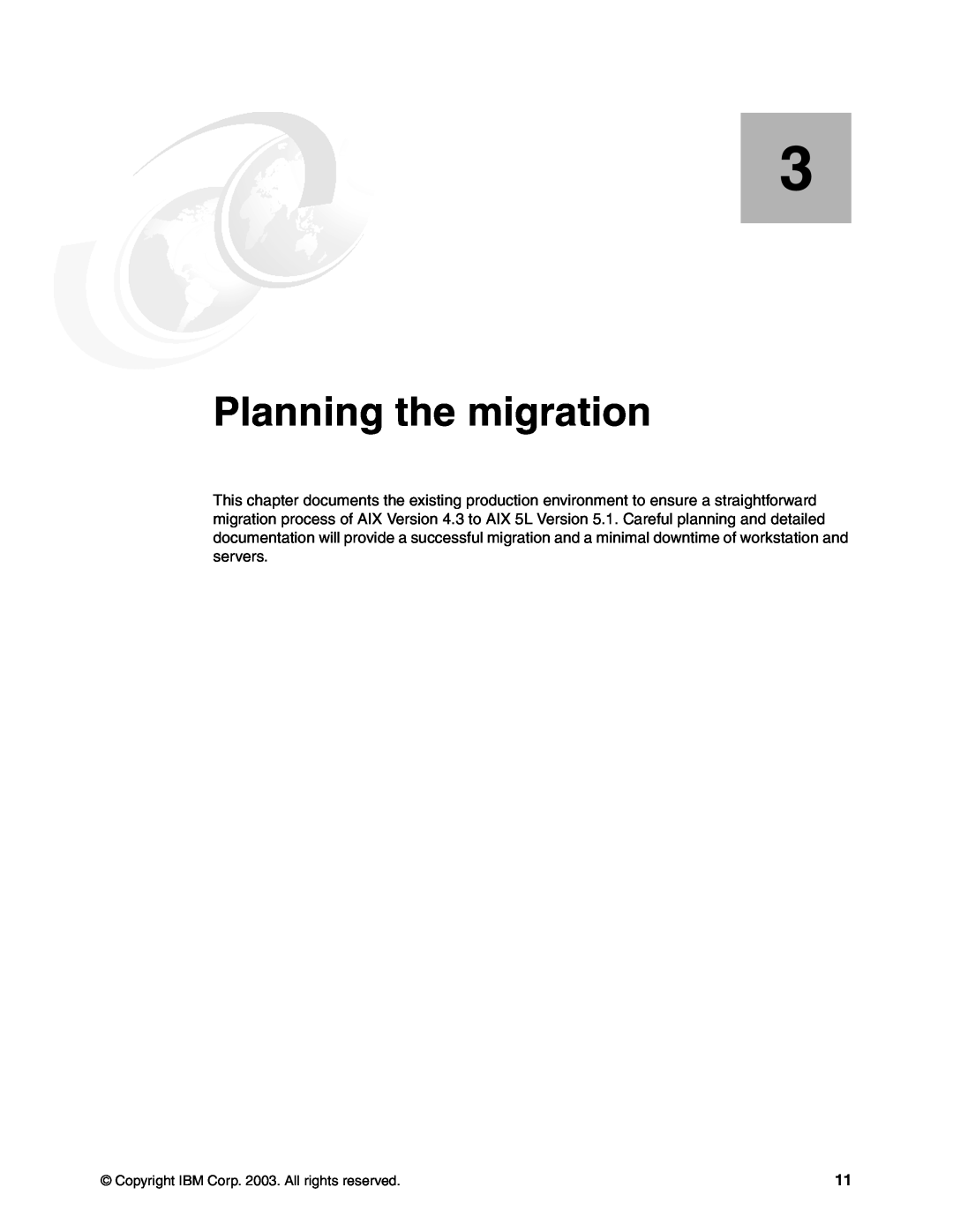 IBM AIX 4.3, AIX5L manual Planning the migration 