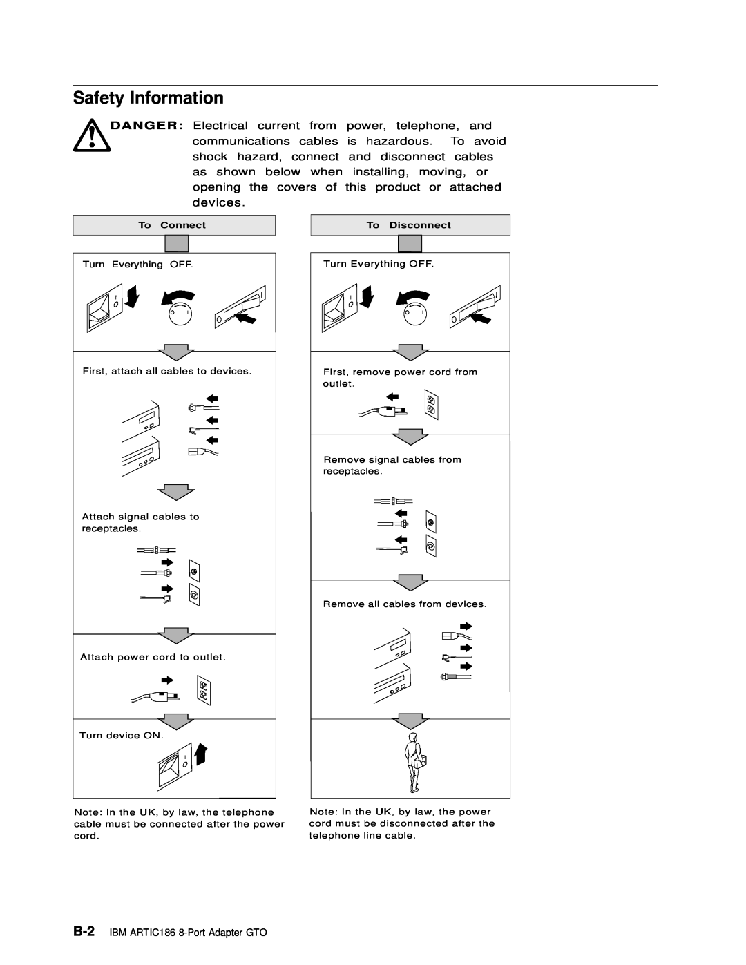 IBM ARTIC186 manual Safety Information 