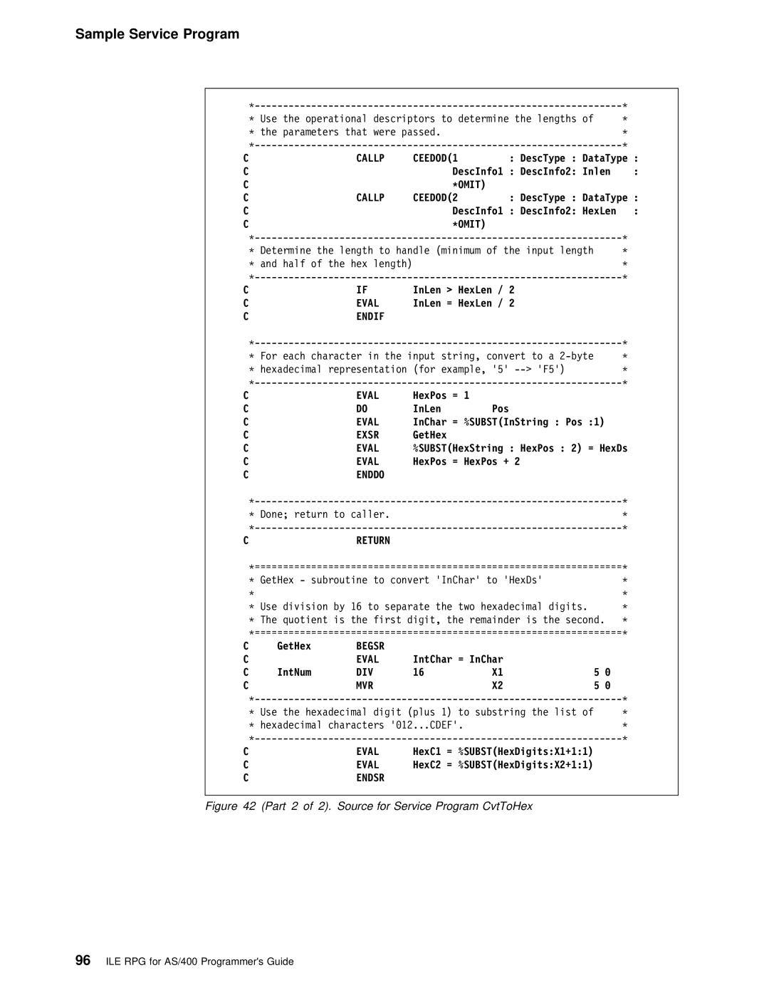 IBM AS/400 manual Exsr, Enddo, Begsr Eval, Div Mvr 