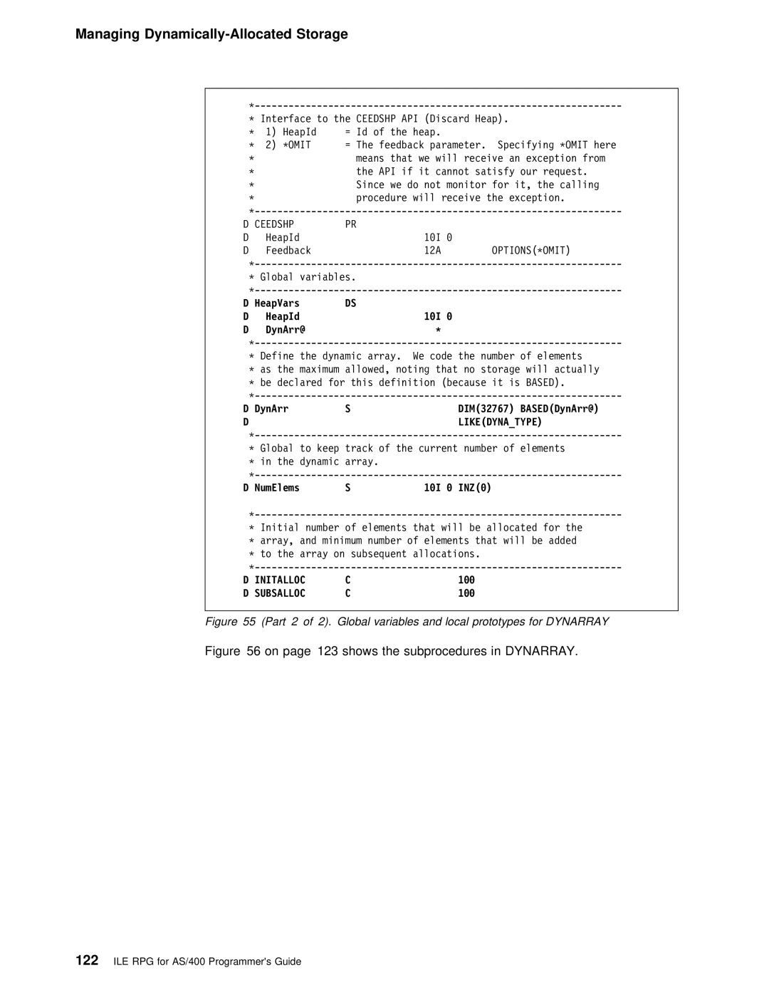 IBM AS/400 manual Initalloc, Subsalloc 