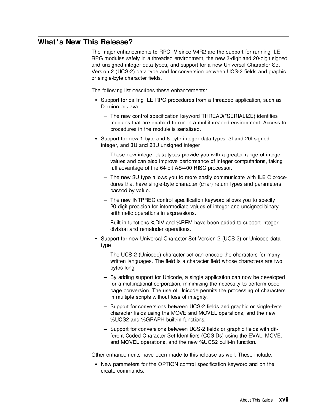 IBM AS/400 manual What New This, Release?, UCS-2, Risc, Div 