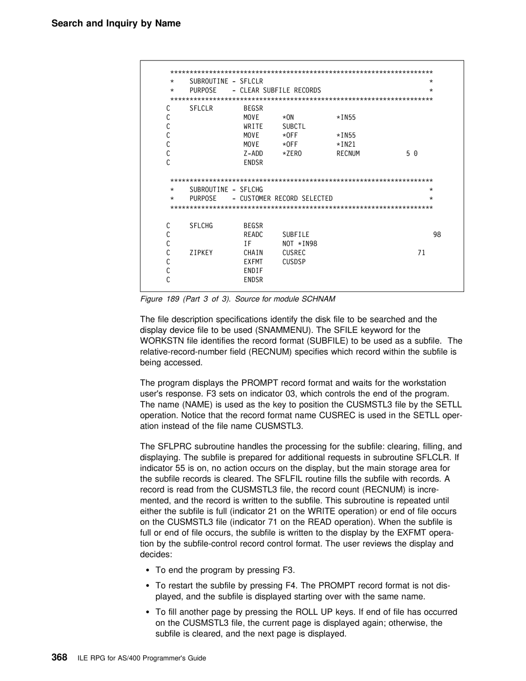 IBM AS/400 manual File Record Count, Recnum, Inc, File Indicator On the Read operation 