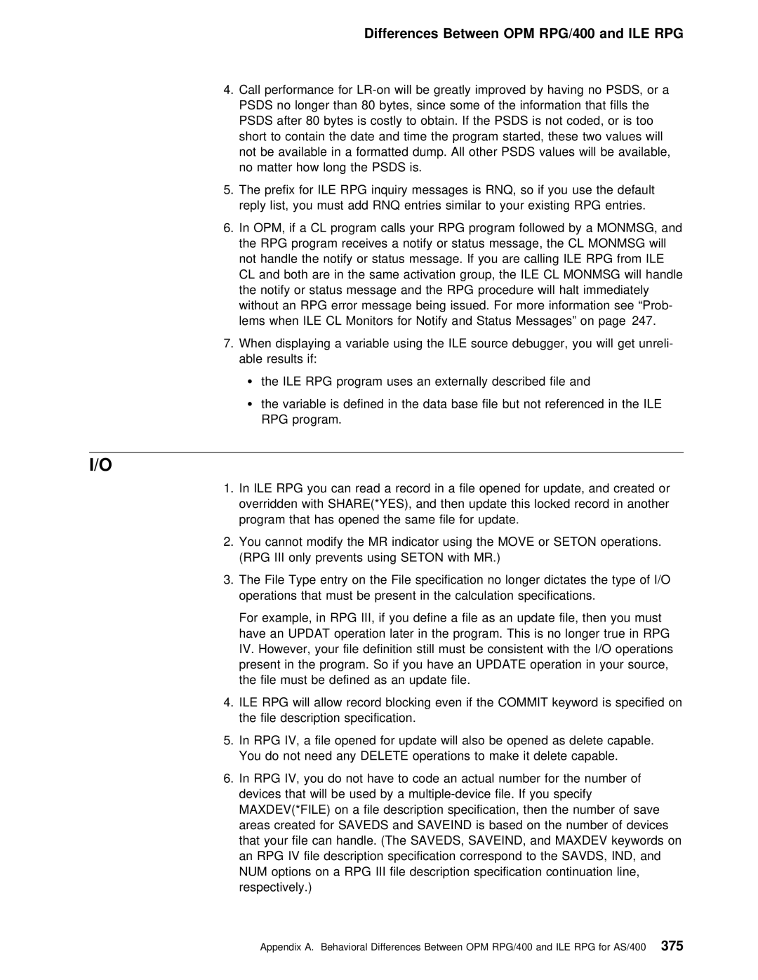 IBM AS/400 manual Rpg Iii 