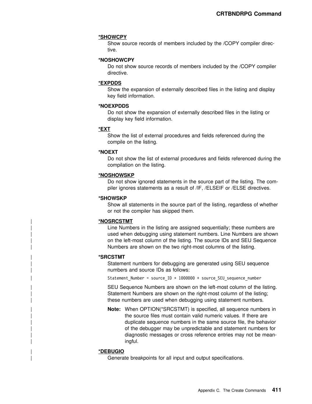 IBM AS/400 manual Noext, Elseif 