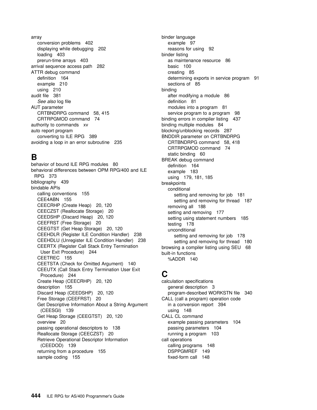 IBM AS/400 manual See 