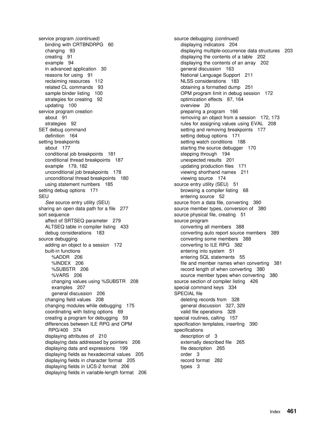 IBM AS/400 manual Seu 