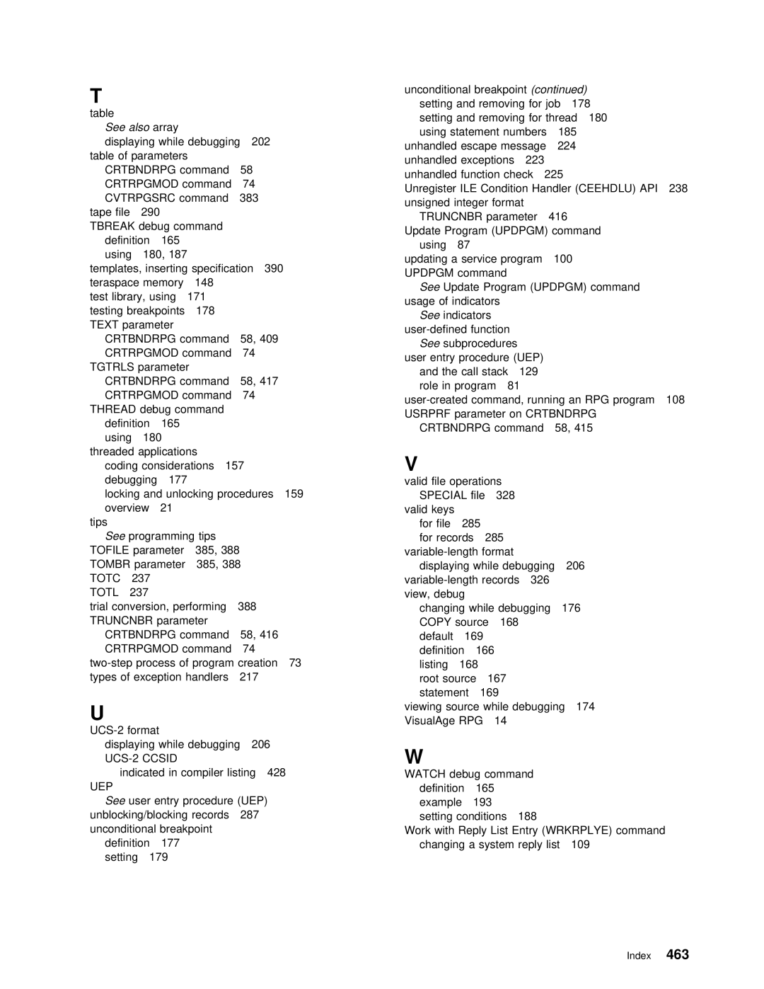 IBM AS/400 manual Totc 