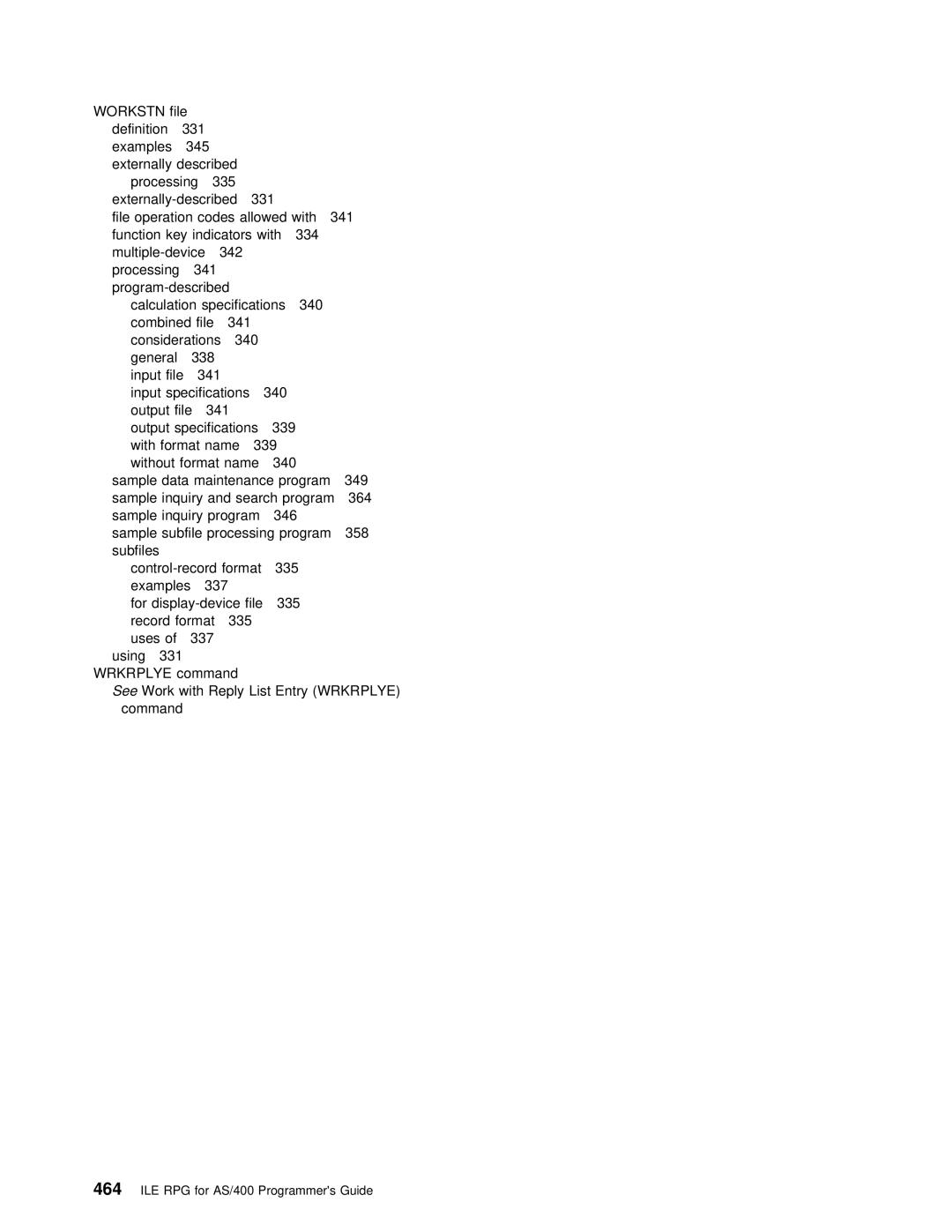 IBM manual ILE RPG for AS/400 Programmers Guide 