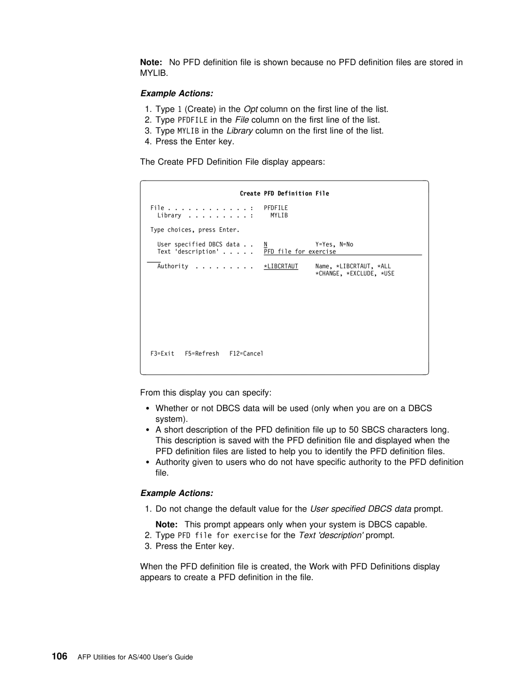 IBM AS/400 manual Mylib 