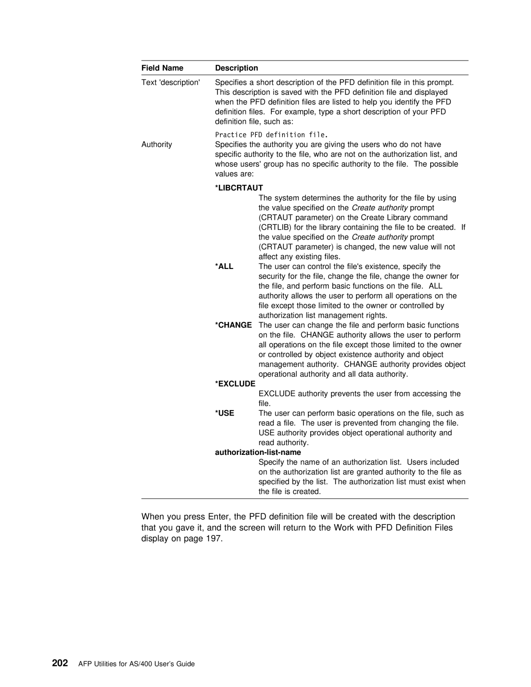 IBM AS/400 manual When You Press Enter, Display on 197 