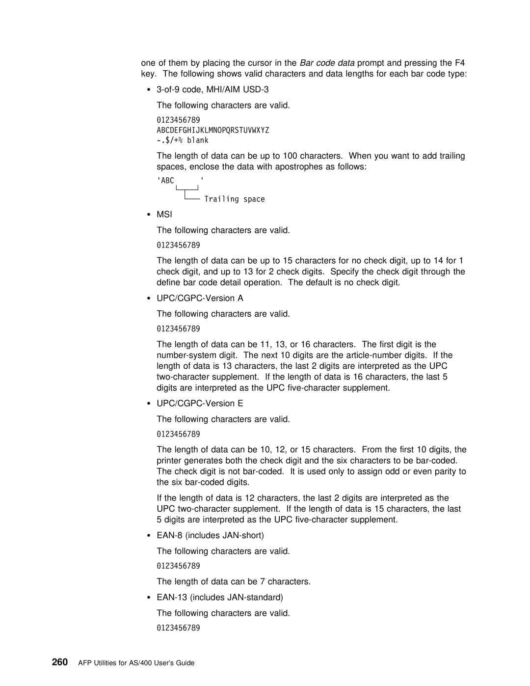 IBM AS/400 manual Msi, Upc 