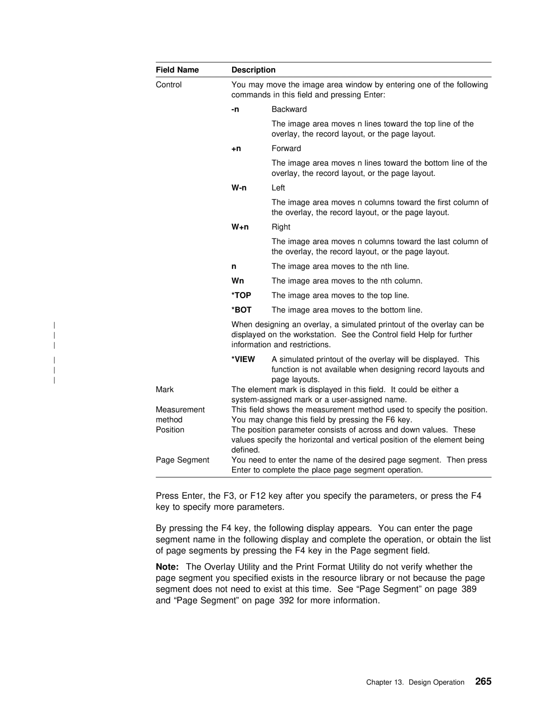 IBM AS/400 manual You May move the image area Window by entering one 