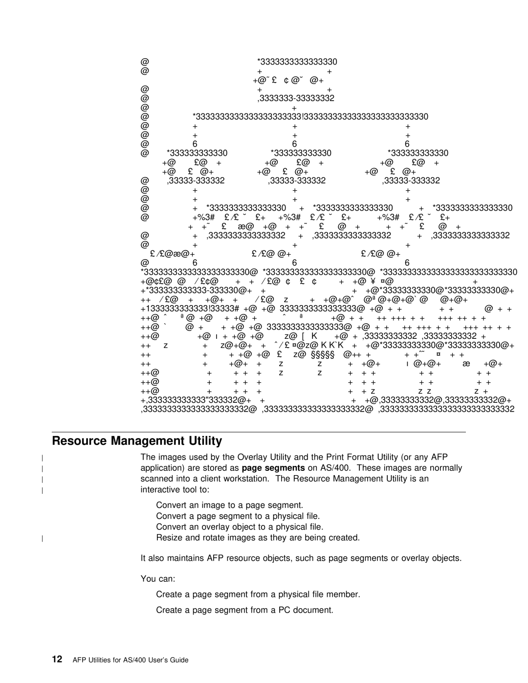 IBM manual Resource, Application Are, On AS/400. These images are normally 