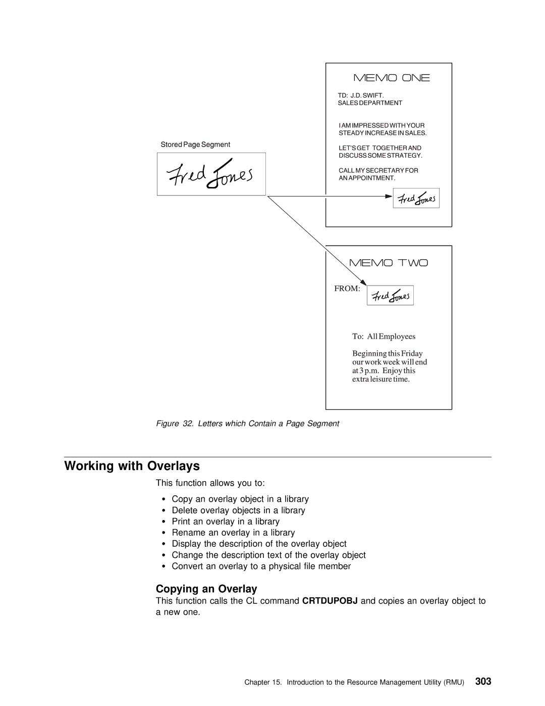 IBM AS/400 manual Working with Overlays, An Overlay, Copying 