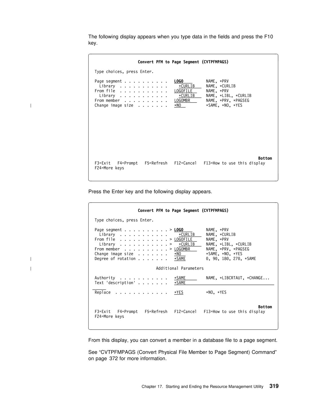 IBM AS/400 manual This Display You Can Convert Member Database file to See 