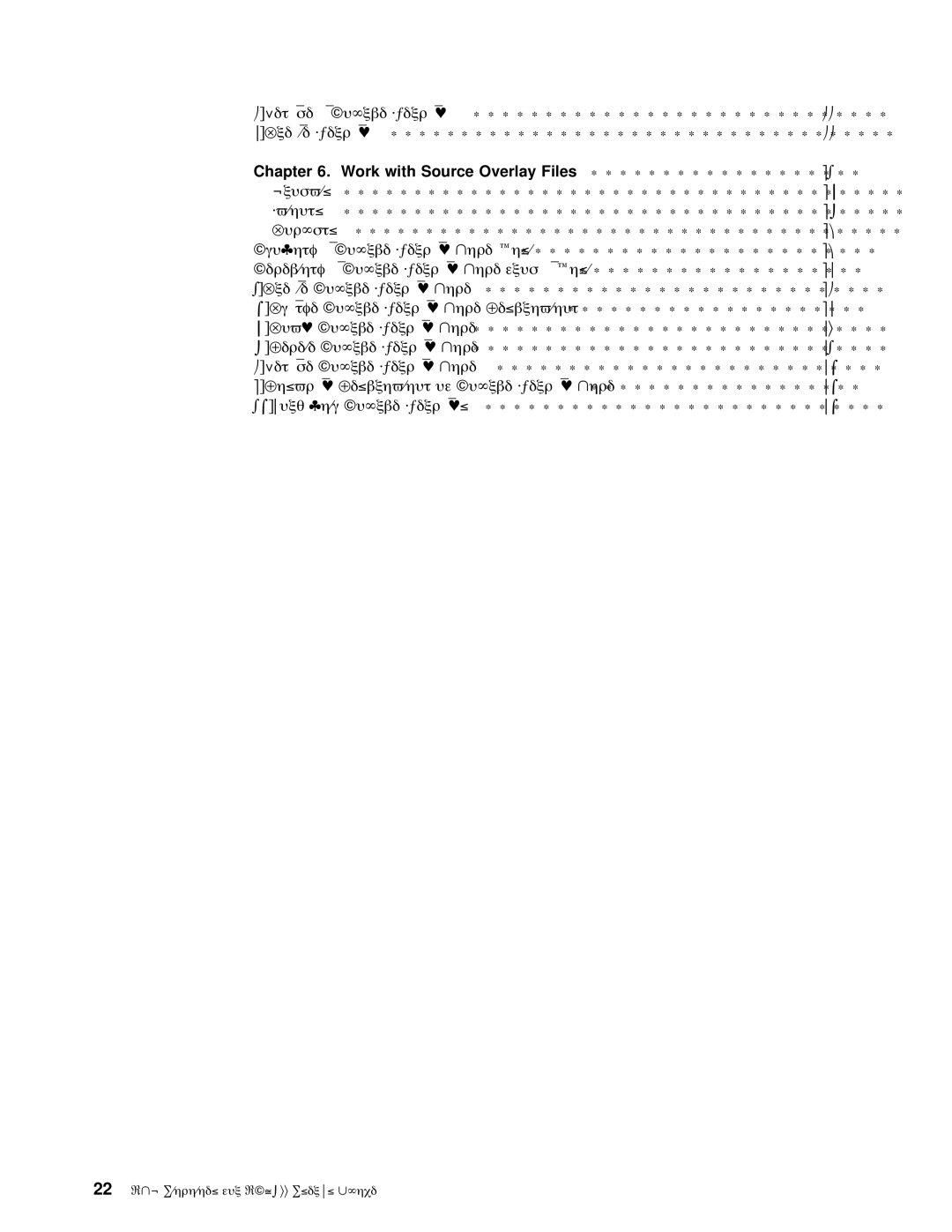 IBM AS/400 manual Files, Showing Source Overlay 